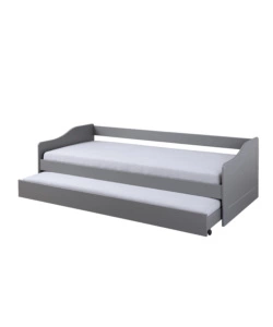 LETTO SINGOLO GRIGIO E LETTO ESTRAIBILE CON FUNZIONE DIVANO 97X208X62 CM